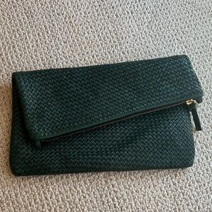 Clare V.  Foldover Leather Clutch